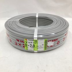 〇〇 YAZAKI 電材 VVFケーブル 3芯 3× 2.0 PbF 100m 未開封品 Nランク