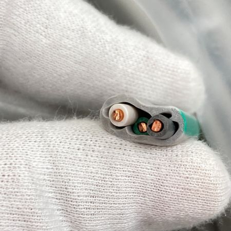  弥栄電線 電材 VVFケーブル 3芯 3× 2.0 100m 未開封品 黒緑白