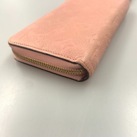  LOUIS VUITTON ルイヴィトン モノグラム アンプラント ジッピーウォレット ラウンドファスナー長財布 M64090 ピンク
