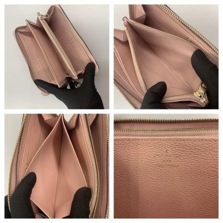  LOUIS VUITTON ルイヴィトン モノグラム アンプラント ジッピーウォレット ラウンドファスナー長財布 M64090 ピンク