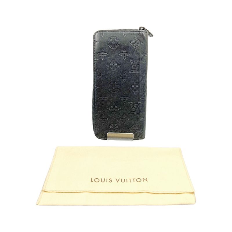 中古】 LOUIS VUITTON ルイヴィトン モノグラム シャドウ ジッピー