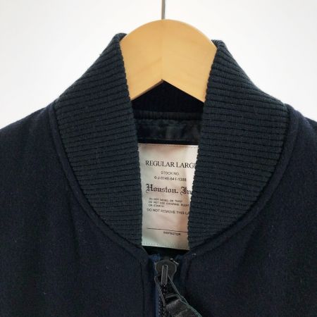  HOUSTON ヒューストン メンズ MA-1ジャケット サイズL 50328 ネイビー