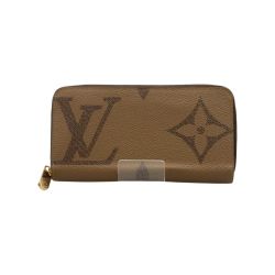 〇〇 LOUIS VUITTON ルイヴィトン モノグラム ジャイアント ジッピーウォレット ラウンドファスナー 長財布 M69353 ブラウン Bランク