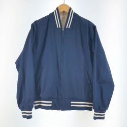 〇〇 VAN ヴァン メンズ ジャケット スタジャン サイズM JC-17509 ネイビー×ホワイト リバーシブル Bランク