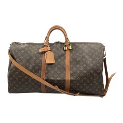 〇〇 LOUIS VUITTON ルイヴィトン モノグラム キーポル60 ボストンバッグ M41422 ブラウン Cランク