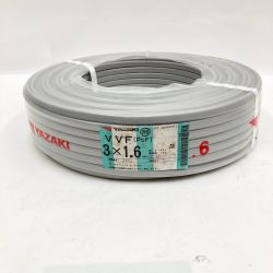 〇〇 YAZAKI  電材 VVFケーブル 3芯 3× 1.6 PbF 100m 未開封品 Sランク