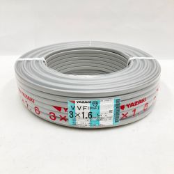 〇〇 YAZAKI  電材 VVFケーブル 3芯 3× 1.6 PbF 100m 未開封品 Sランク