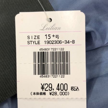  Leilian レリアン レディース スカート サイズ15+ スカイブルー ペイズリー