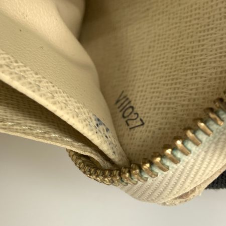  LOUIS VUITTON ルイヴィトン ダミエ アズール ジッピーウォレット ラウンドファスナー長財布 N60019 ホワイト