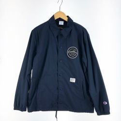 〇〇 Champion チャンピオン メンズ コーチジャケット サイズM C8-R612 ネイビー Aランク
