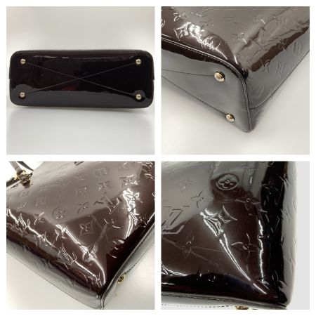  LOUIS VUITTON ルイヴィトン モノグラム ヴェルニ ロング ビーチMM トートバッグ M90475 パープル