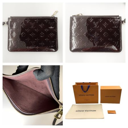  LOUIS VUITTON ルイヴィトン モノグラム ヴェルニ ロング ビーチMM トートバッグ M90475 パープル