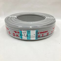 〇〇 YAZAKI 電材 VVFケーブル 3芯 3× 1.6 PbF 100m 未開封品 3×1.6 Nランク