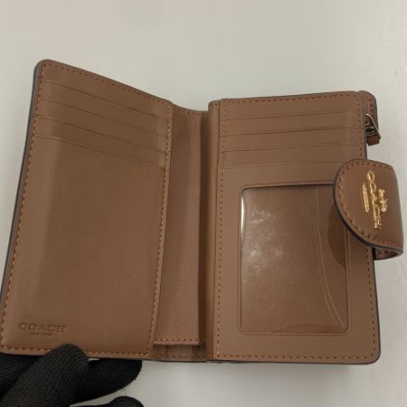  COACH コーチ シグネチャー 二つ折り財布 F2146 ベージュ