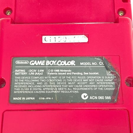  Nintendo ニンテンドウ GAMEBOY COLOR ゲームボーイ カラー 現状渡し