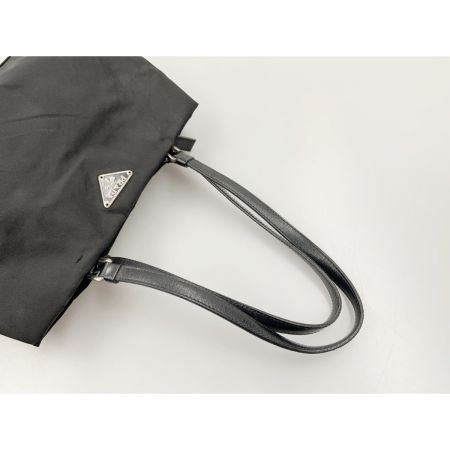  PRADA プラダ トライアングルロゴ 三角ロゴ プレート ハンドバッグ ロゴバッグ B11215 ブラック