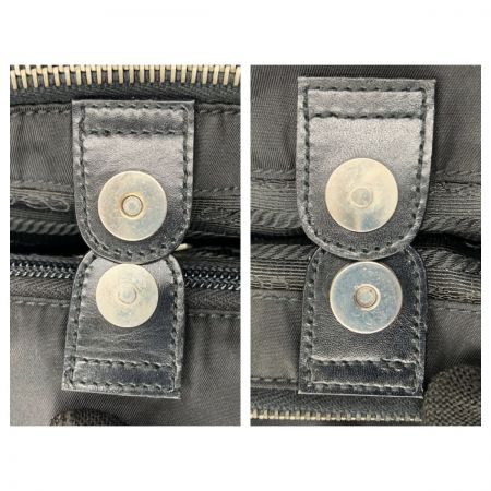  PRADA プラダ トライアングルロゴ 三角ロゴ プレート ハンドバッグ ロゴバッグ B11215 ブラック