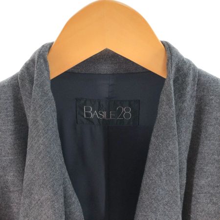  BASILE28 バジーレベントット レディース コート ロングコート サイズ40 グレー