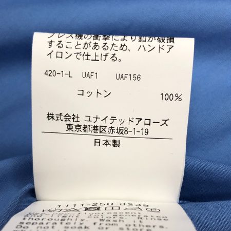  UNITED ARROWS ユナイテッドアローズ メンズ レギュラーカラーシャツ サイズM 1111-250-3239 スカイブルー THOMAS MASON