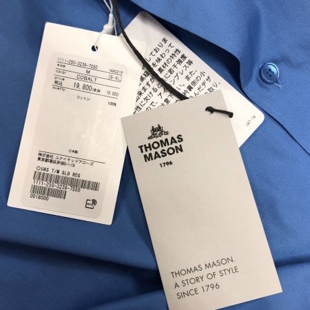  UNITED ARROWS ユナイテッドアローズ メンズ レギュラーカラーシャツ サイズM 1111-250-3239 スカイブルー THOMAS MASON