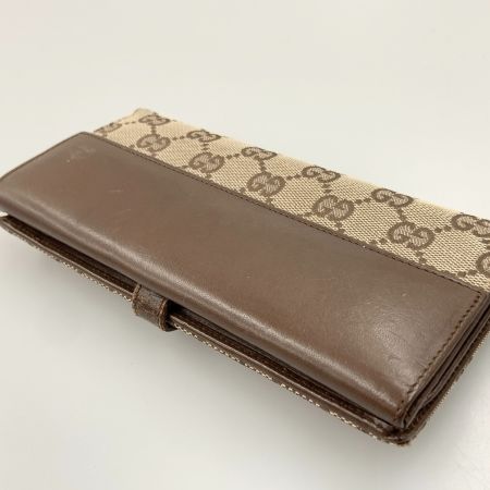 GUCCI グッチ ジャッキー GGキャンバス 長財布 2184 2134 ブラウン x ベージュ