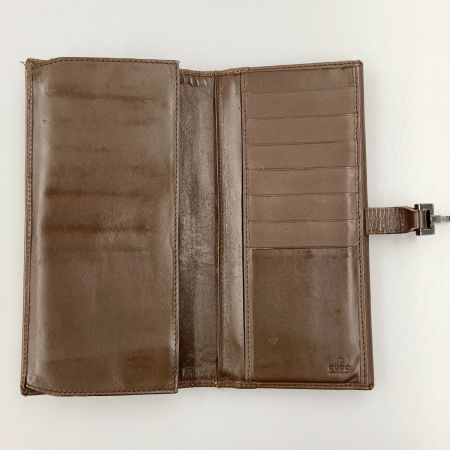  GUCCI グッチ ジャッキー GGキャンバス 長財布 2184 2134 ブラウン x ベージュ