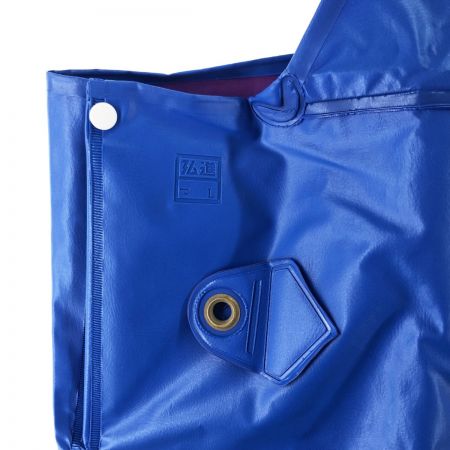  SEAMAX メンズ 弘進 合羽 胸付ズボン サイズL ブルー