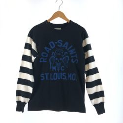 〇〇 WEST RIDE ウエストライド メンズ  カットソー サイズ38 ブラック×ホワイト Bランク