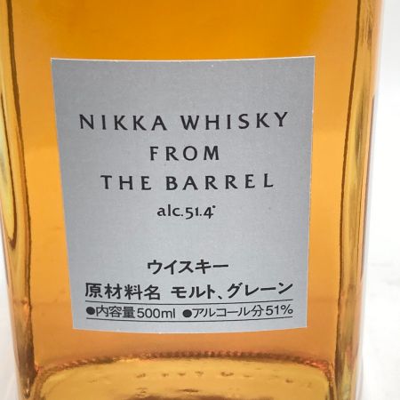 【北海道内限定発送】 NIKKA WHISKY ニッカウイスキー FROM THE BARREL フロム・ザ・バレル ウイスキー 500ml 51％  未開栓