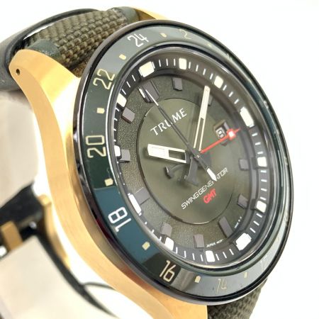  EPSON エプソン L Collection Break Line Limited Model 自動巻発電機構式クォーツ 腕時計 TR-ME2001 グリーン x ゴールド