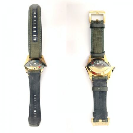  EPSON エプソン L Collection Break Line Limited Model 自動巻発電機構式クォーツ 腕時計 TR-ME2001 グリーン x ゴールド