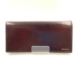 〇〇 Paul Smith ポールスミス コードバン 長財布 ブラウン×ネイビー Cランク