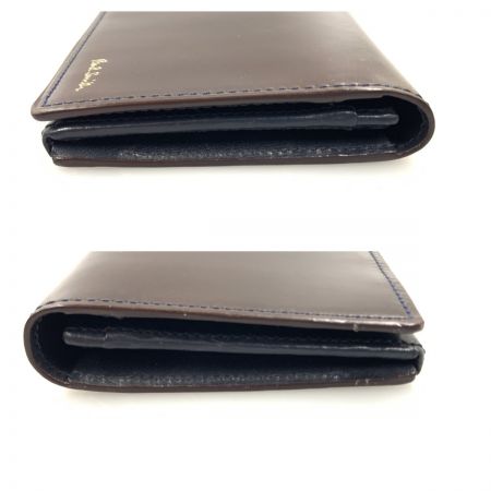  Paul Smith ポールスミス コードバン 長財布 ブラウン×ネイビー