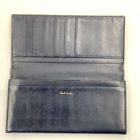  Paul Smith ポールスミス コードバン 長財布 ブラウン×ネイビー