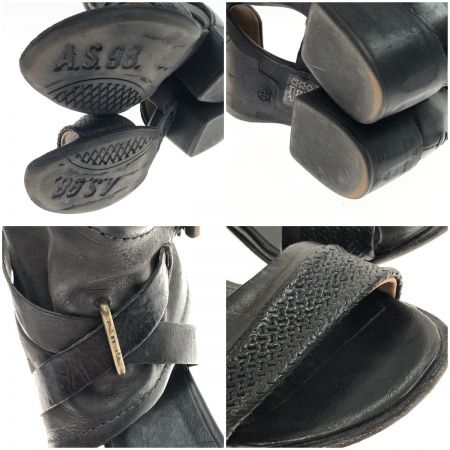  A.S.98 レディース サンダル サイズ35 933007 ブラック