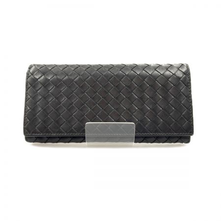  BOTTEGA VENETA ボッテガヴェネタ イントレチャート  二つ折り長財布 120697-V4651 ブラック