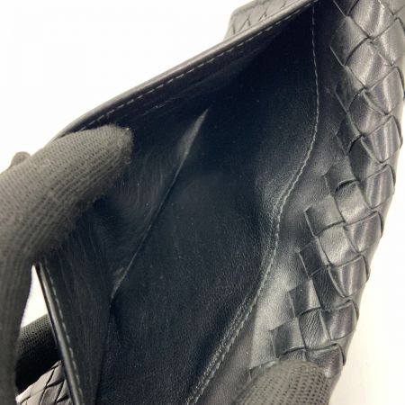  BOTTEGA VENETA ボッテガヴェネタ イントレチャート  二つ折り長財布 120697-V4651 ブラック