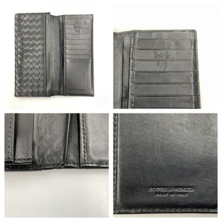  BOTTEGA VENETA ボッテガヴェネタ イントレチャート  二つ折り長財布 120697-V4651 ブラック