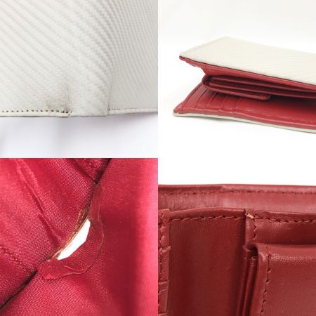  FURBO フルボ メンズ 2つ折り財布 FRB-113 アイボリー×レッド