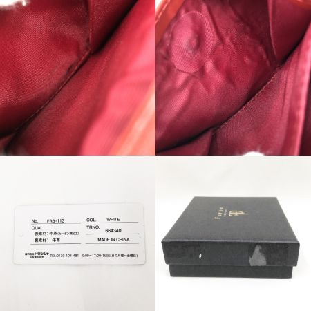  FURBO フルボ メンズ 2つ折り財布 FRB-113 アイボリー×レッド