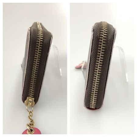  LOUIS VUITTON ルイヴィトン モノグラム ポルトフォイユ クレマンス ラウンドファスナー 長財布 M64201 ブラウン