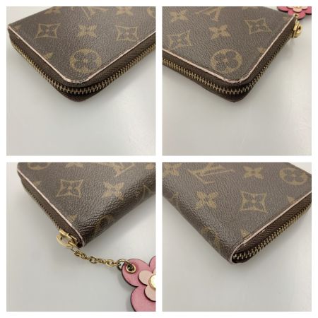  LOUIS VUITTON ルイヴィトン モノグラム ポルトフォイユ クレマンス ラウンドファスナー 長財布 M64201 ブラウン