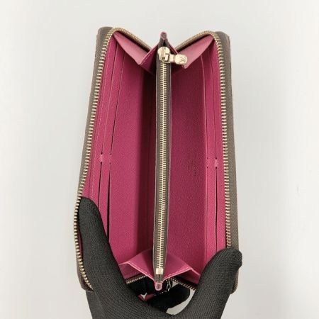  LOUIS VUITTON ルイヴィトン モノグラム ポルトフォイユ クレマンス ラウンドファスナー 長財布 M64201 ブラウン