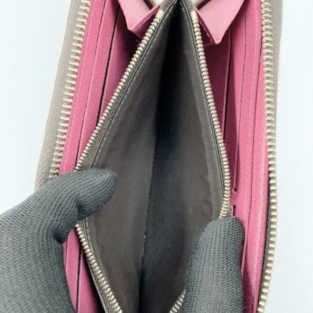  LOUIS VUITTON ルイヴィトン モノグラム ポルトフォイユ クレマンス ラウンドファスナー 長財布 M64201 ブラウン