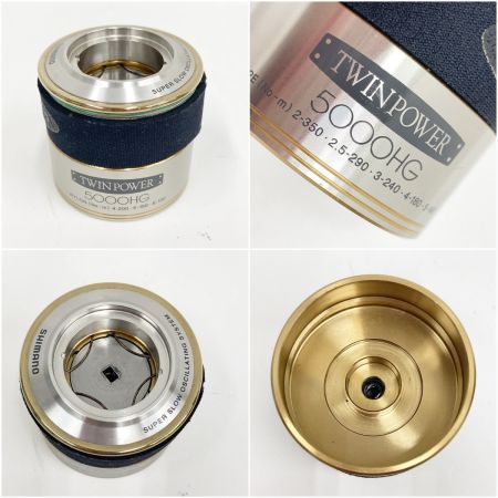  SHIMANO シマノ TWIN POWER 02ツインパワー 5000HG スピニングリール SC83K 替えスプール付