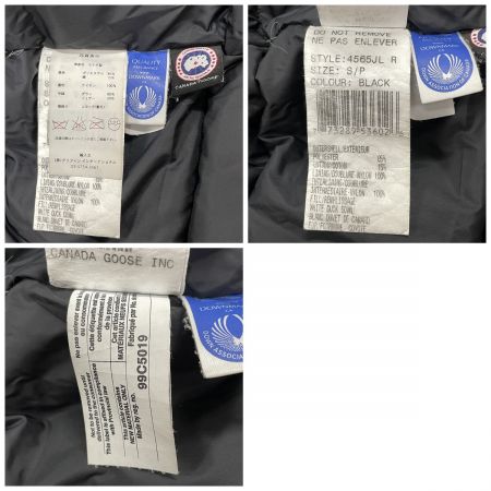  CANADA GOOSE カナダグース レディース ダウンジャケット サイズS 4565JL ブラック