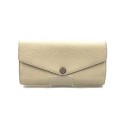 〇〇 LOUIS VUITTON ルイヴィトン モノグラム アンプラント ポルトフォイユ サラ 二つ折り長財布 M63930 ブルー x ホワイト Bランク