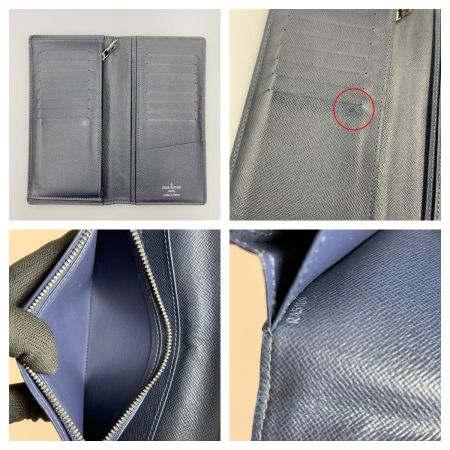  LOUIS VUITTON ルイヴィトン  ルイヴィトン タイガ ポルトフォイユ ブラザ NM 二つ折長財布  M30387 ネイビー