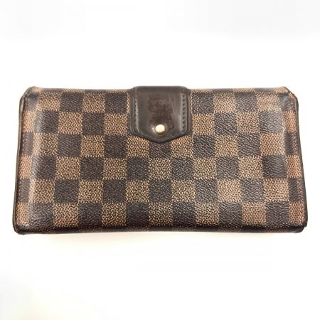  LOUIS VUITTON ルイヴィトン ダミエ ポルトフォイユ システィナ 二つ折り長財布 N61747 ブラウン
