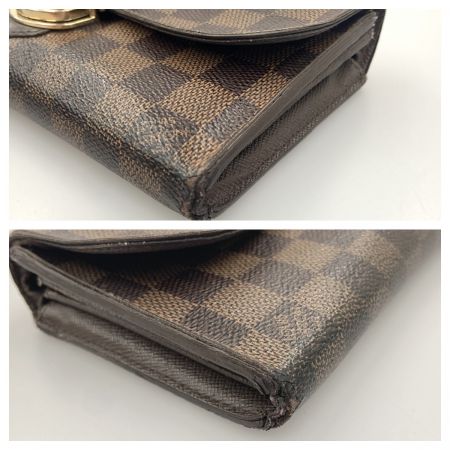  LOUIS VUITTON ルイヴィトン ダミエ ポルトフォイユ システィナ 二つ折り長財布 N61747 ブラウン